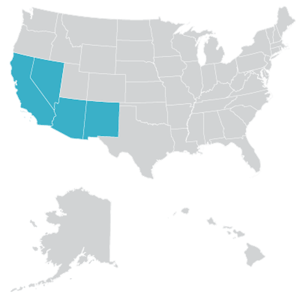 In the southwest