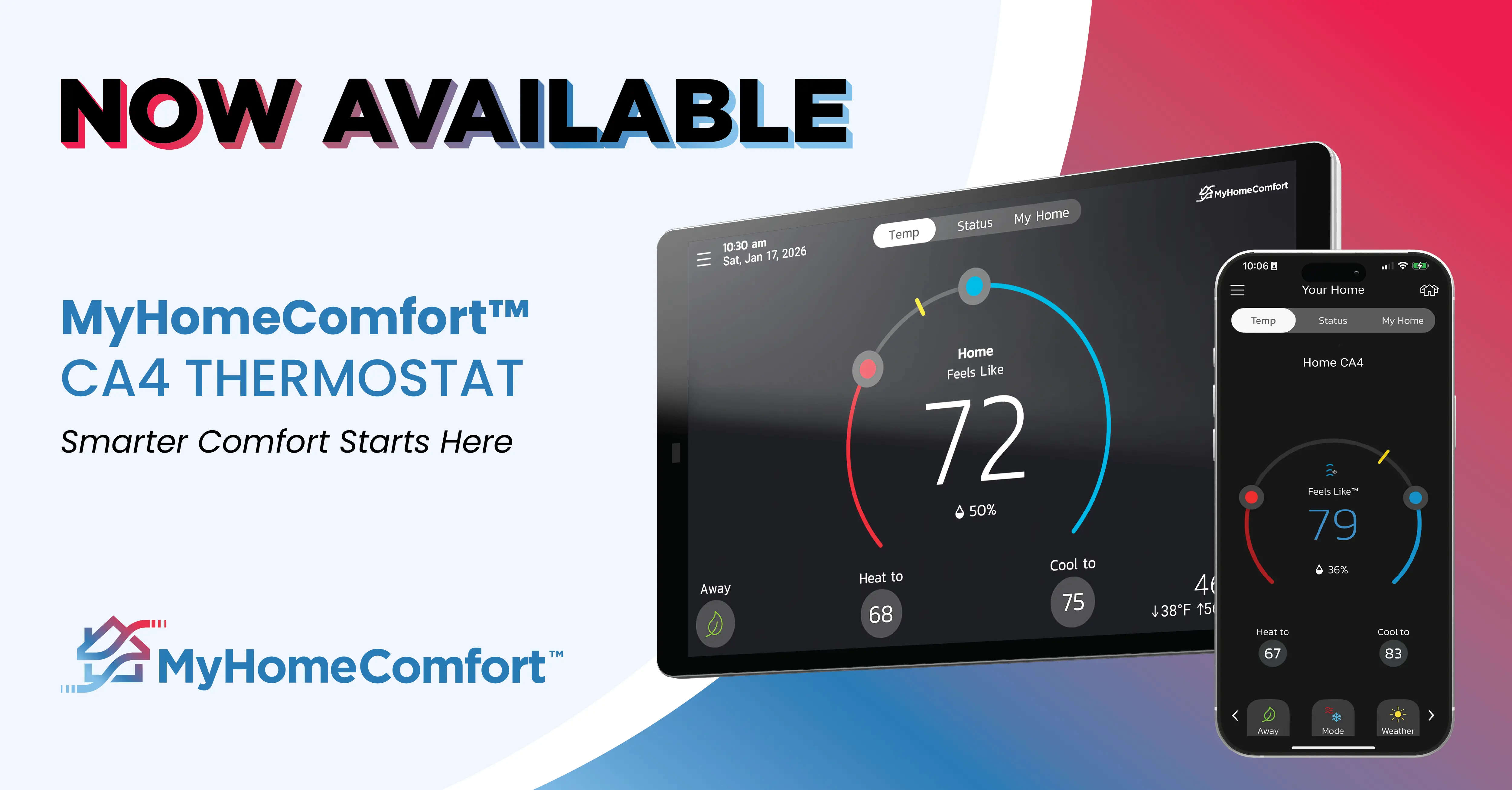  Allied Air Enterprises Completes the Pro Series Connected System with Launch of MyHomeComfort™ CA4 Communicating Thermostat and App 