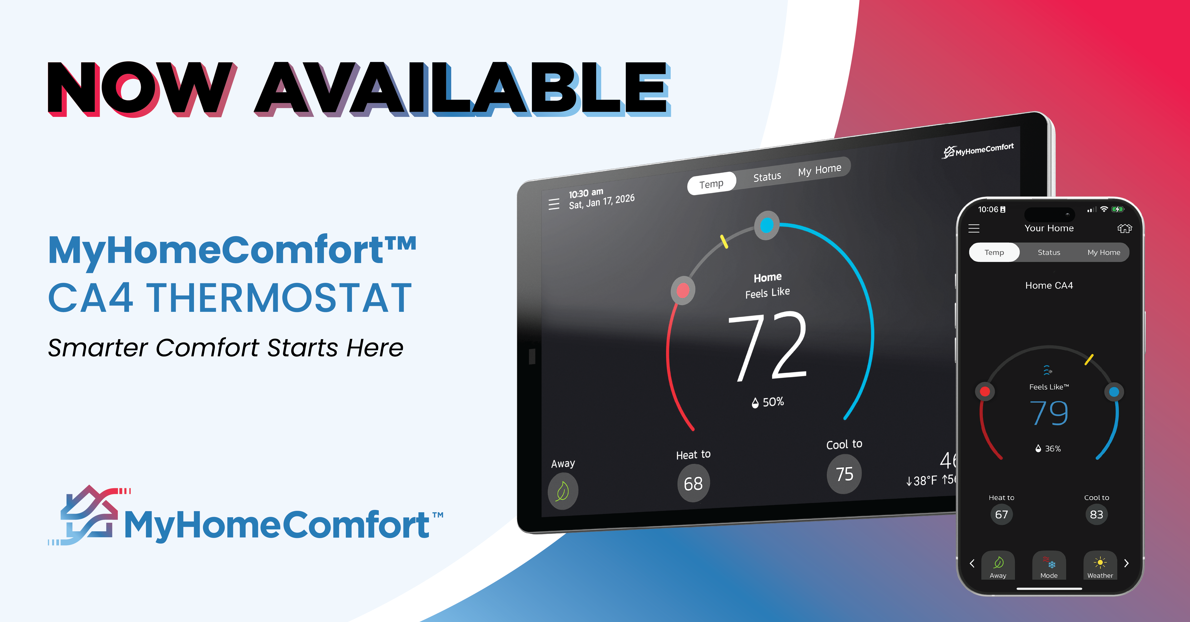  Allied Air Enterprises Completes the Pro Series Connected System with Launch of MyHomeComfort™ CA4 Communicating Thermostat and App 