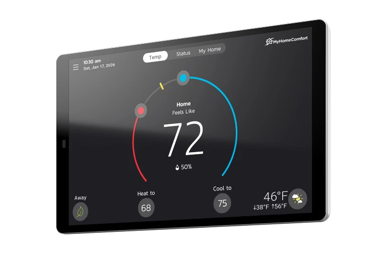 MyHomeComfort CA4 Thermostat side profile image